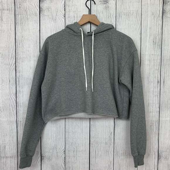 Wild Fable Target woman’s gray cropped hoodie